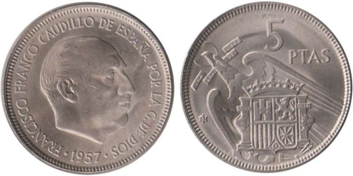 Cy16897K.- 5 Pts 1957/63 SC