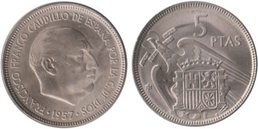 Cy16897K.- 5 Pts 1957/63 SC