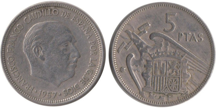 Cy16898E.- 5 Pts 1957/64 MBC