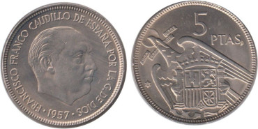 Cy16898K.- 5 Pts 1957/64 SC