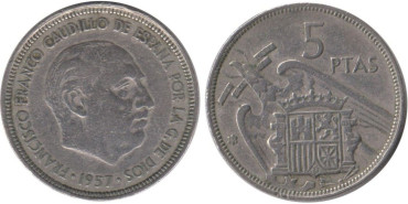 Cy16899E.- 5 Pts 1957/65 MBC