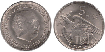 Cy16899K.- 5 Pts 1957/65 SC