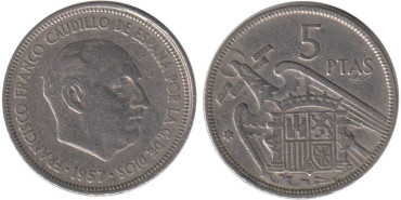 Cy16900E.- 5 Pts 1957/66 MBC