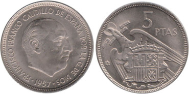 Cy16900K.- 5 Pts 1957/66 SC