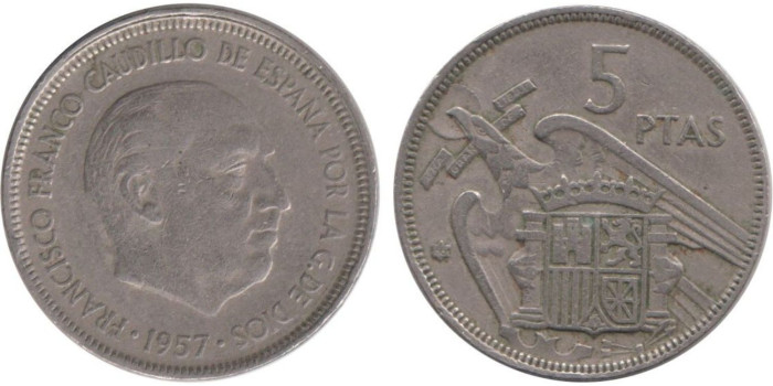 Cy16901E.- 5 Pts 1957/67 MBC