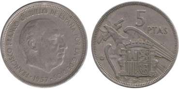 Cy16901E.- 5 Pts 1957/67 MBC