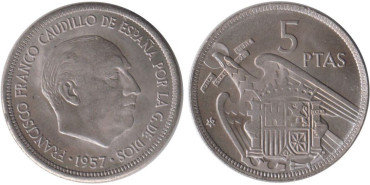 Cy16901K.- 5 Pts 1957/67 SC