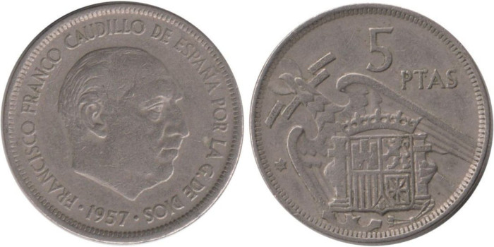 Cy16902E.- 5 Pts 1957/68 MBC