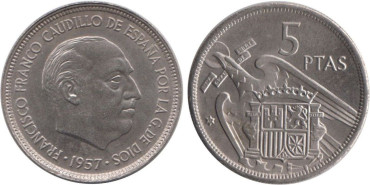 Cy16903K.- 5 Pts 1957/69 SC