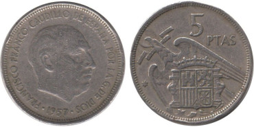 Cy16904E.- 5 Pts 1957/70 MBC