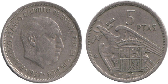 Cy16905E.- 5 Pts 1957/71 MBC