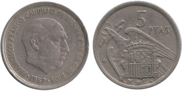 Cy16905E.- 5 Pts 1957/71 MBC