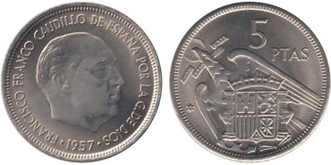 Cy16905K.- 5 Pts 1957/71 SC