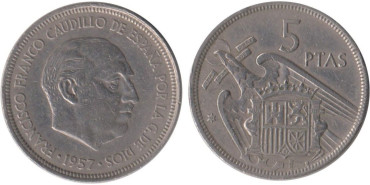 Cy16906E.- 5 Pts 1957/72 MBC