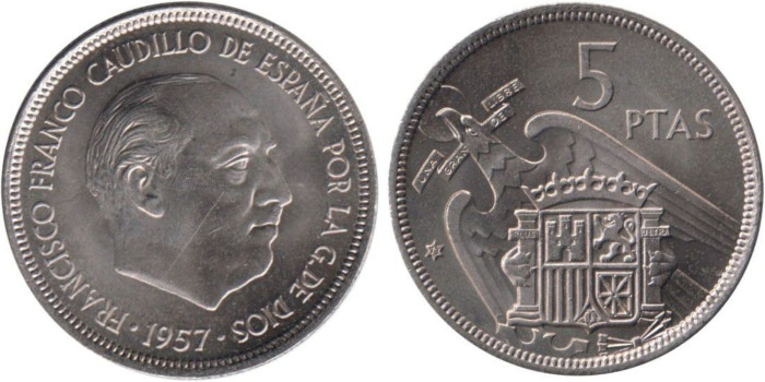 Cy16907K.- 5 Pts 1957/73 SC