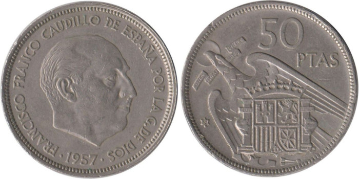 Cy16928E.- 50 Pts 1957/60 MBC