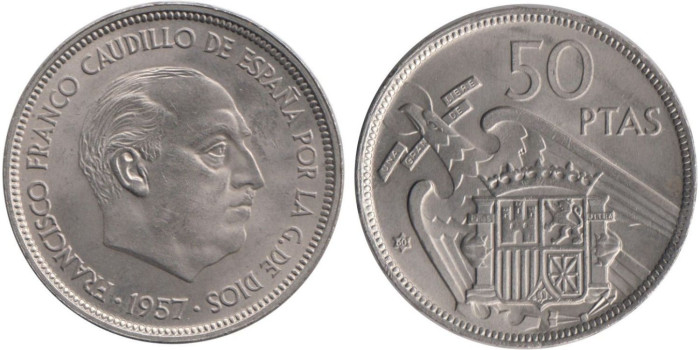 Cy16928K.- 50 Pts 1957/60 SC