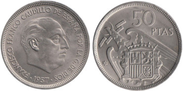 Cy16928K.- 50 Pts 1957/60 SC