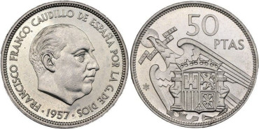 Cy16932M.- 50 PTS 1957/69 PROOF