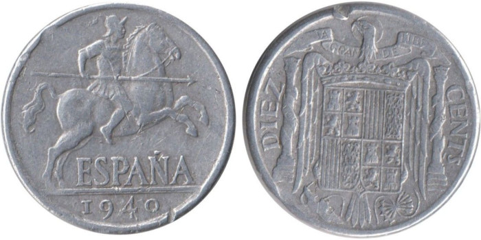 Cy16821E.- 10 Ctm 1940 MBC