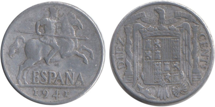 Cy16822E.- 10 Ctm 1941 MBC