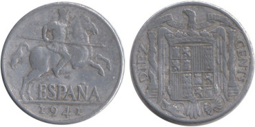 Cy16822E.- 10 Ctm 1941 MBC