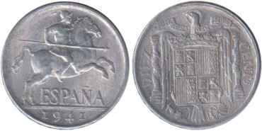 Cy16822H.- 10 Ctm 1941 EBC