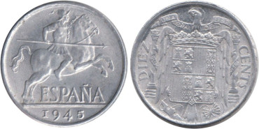 Cy16824H.- 10 Ctm 1945 EBC