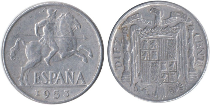 Cy16825E.- 10 Ctm 1953 MBC