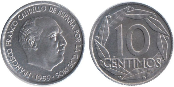 Cy16826K.- 10 Ctm 1959 SC