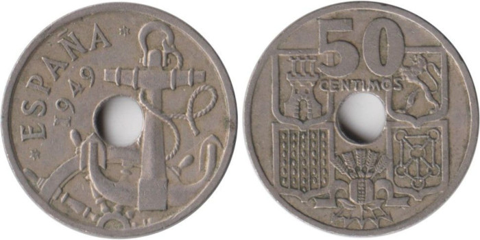 Cy16829E.- 50 Ctm 1949/51 ! MBC