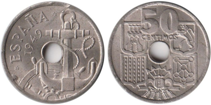 Cy16830K.- 50 Ctm 1949/51 ¡ SC