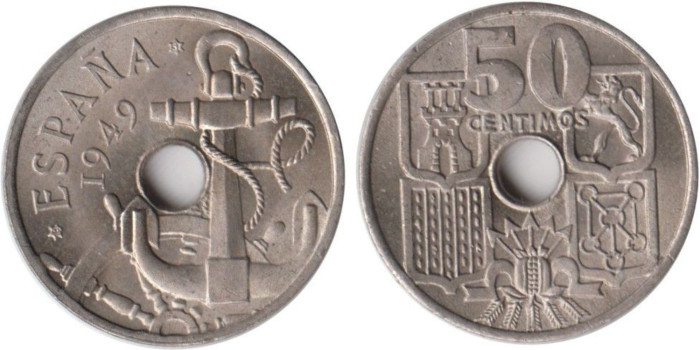 Cy16830L.- 50 Ctm 1949/51 ¡ SC +