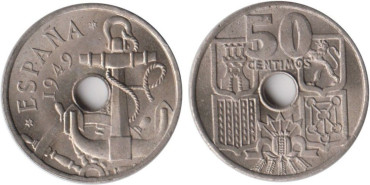 Cy16830L.- 50 Ctm 1949/51 ¡ SC +