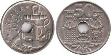 Cy16831K.- 50 Ctm 1949/52 SC