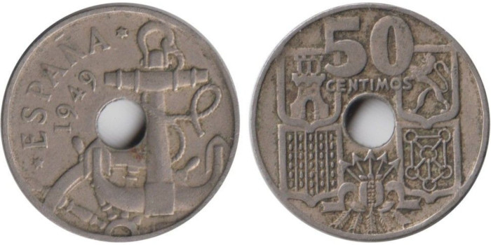 Cy16833E.- 50 Ctm 1949/54 MBC