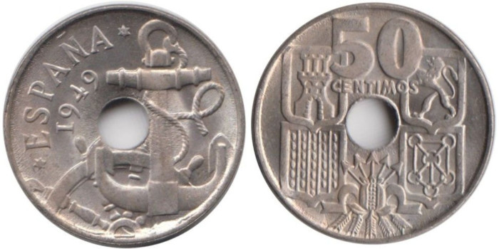 Cy16833H.- 50 Ctm 1949/54 EBC