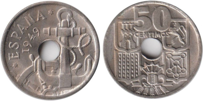 Cy16833K.- 50 Ctm 1949/54 SC