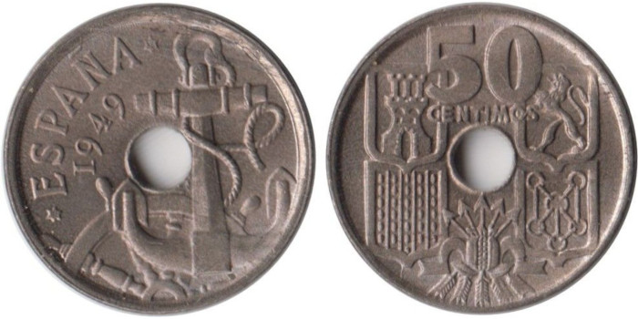 Cy16834K.- 50 Ctm 1949/56 SC