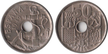 Cy16834K.- 50 Ctm 1949/56 SC