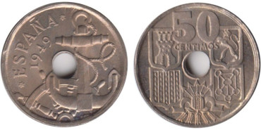 Cy16834L.- 50 Ctm 1949/56 SC +