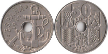 Cy16835H.- 50 Ctm 1949/62 EBC