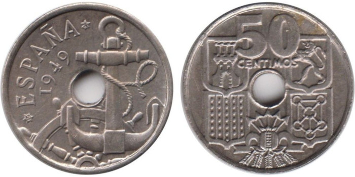 Cy16835K.- 50 Ctm 1949/62 SC