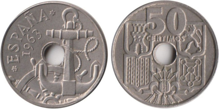 Cy16837H.- 50 Ctm 1963/64 EBC