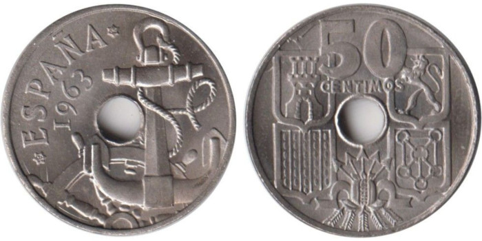 Cy16837K.- 50 Ctm 1963/64 SC