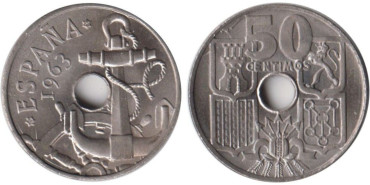 Cy16837K.- 50 Ctm 1963/64 SC