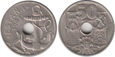 Cy16838H.- 50 Ctm 1963/65 EBC