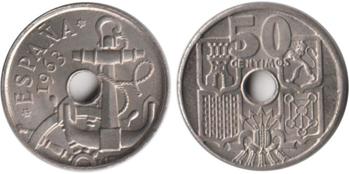 Cy16838L.- 50 Ctm 1963/65 SC +