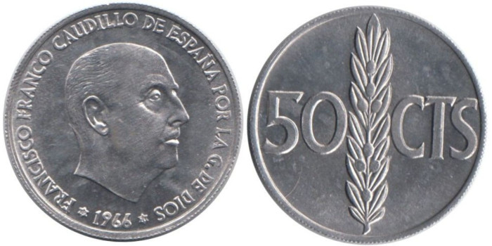 Cy16843K.- 50 Ctm 1966/71 SC