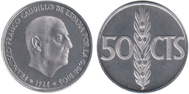 Cy16844M.- 50 Ctm 1966/72 proof